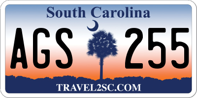 SC license plate AGS255