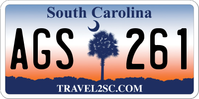 SC license plate AGS261