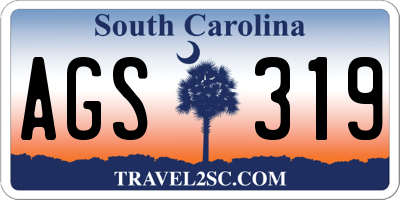 SC license plate AGS319