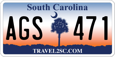 SC license plate AGS471