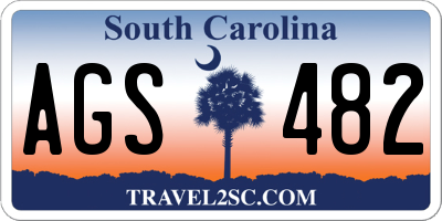 SC license plate AGS482