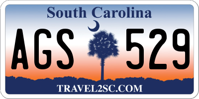 SC license plate AGS529