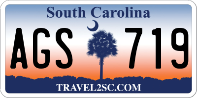 SC license plate AGS719