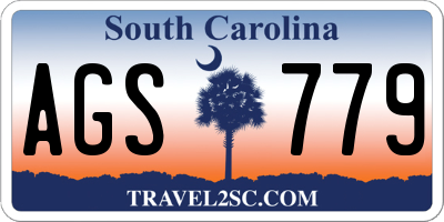 SC license plate AGS779