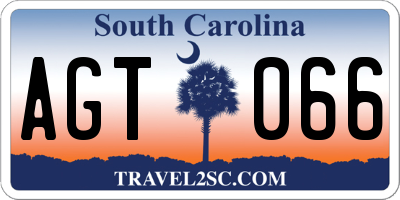 SC license plate AGT066