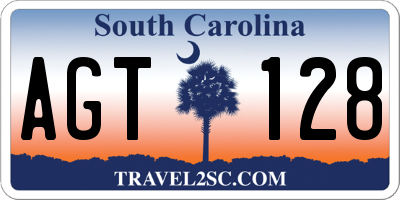 SC license plate AGT128