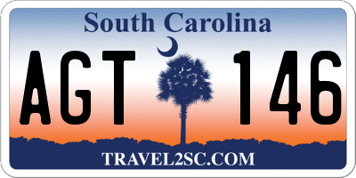 SC license plate AGT146