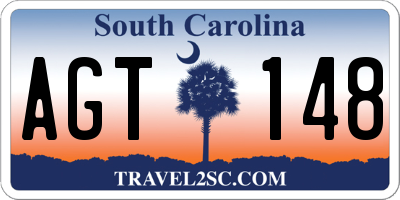SC license plate AGT148