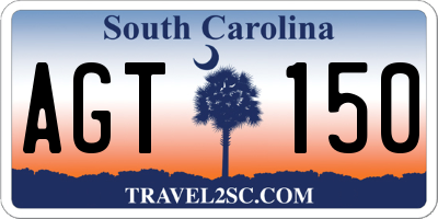 SC license plate AGT150