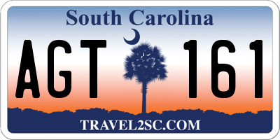 SC license plate AGT161