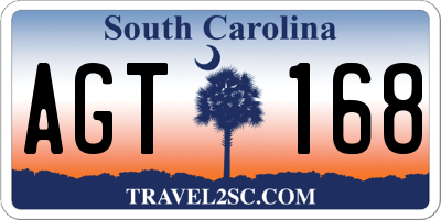 SC license plate AGT168