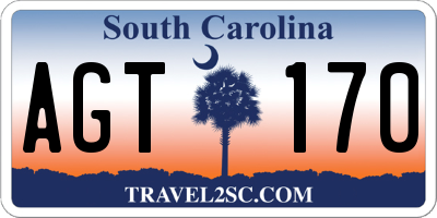 SC license plate AGT170
