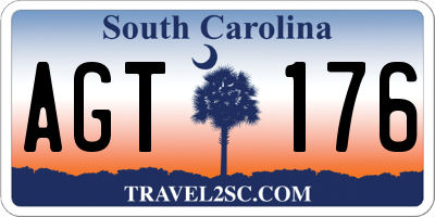 SC license plate AGT176