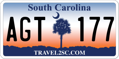 SC license plate AGT177