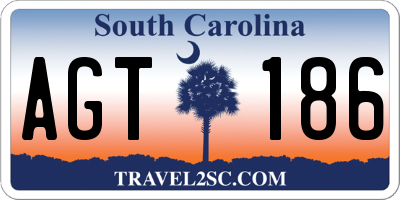 SC license plate AGT186