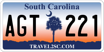 SC license plate AGT221