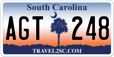 SC license plate AGT248