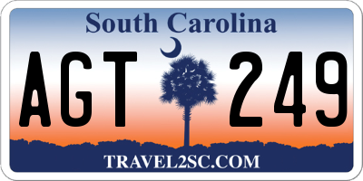 SC license plate AGT249
