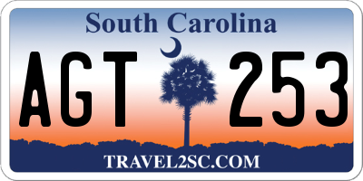 SC license plate AGT253