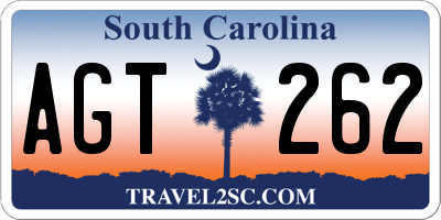 SC license plate AGT262