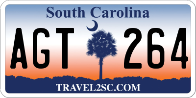 SC license plate AGT264