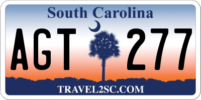SC license plate AGT277