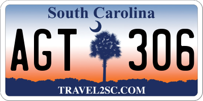 SC license plate AGT306