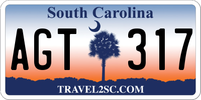 SC license plate AGT317