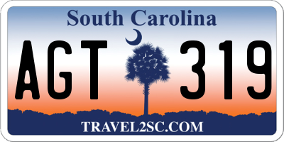 SC license plate AGT319