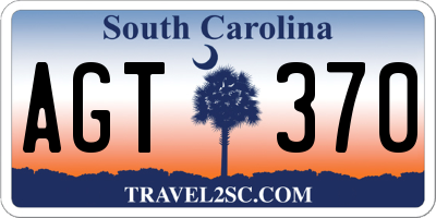 SC license plate AGT370