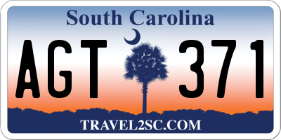 SC license plate AGT371