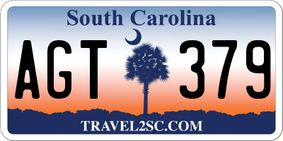 SC license plate AGT379