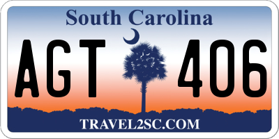 SC license plate AGT406