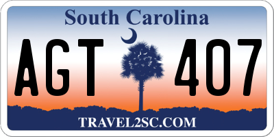 SC license plate AGT407