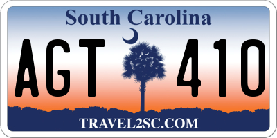 SC license plate AGT410