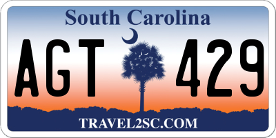 SC license plate AGT429