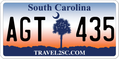 SC license plate AGT435