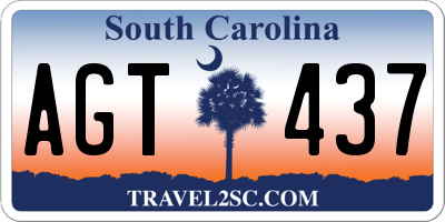 SC license plate AGT437