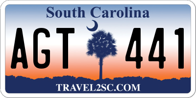 SC license plate AGT441