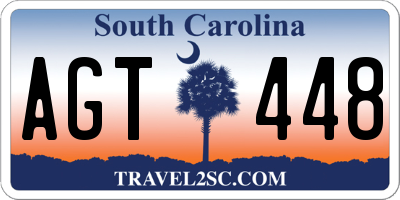 SC license plate AGT448