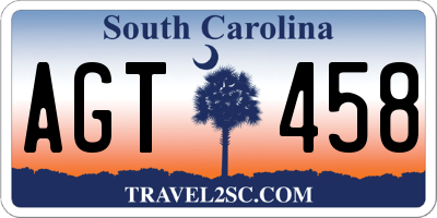 SC license plate AGT458