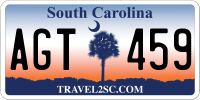 SC license plate AGT459