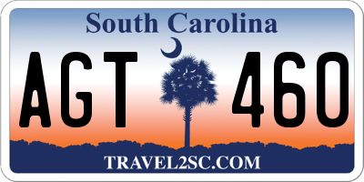SC license plate AGT460