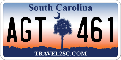 SC license plate AGT461