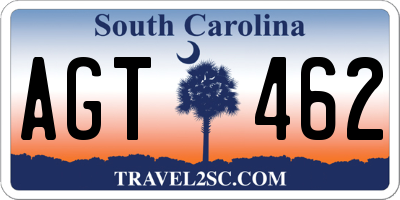 SC license plate AGT462