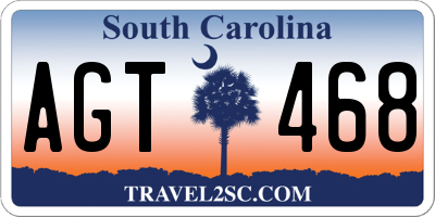 SC license plate AGT468