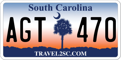 SC license plate AGT470