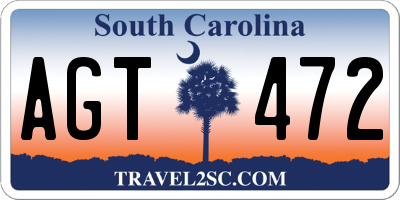 SC license plate AGT472