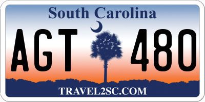 SC license plate AGT480