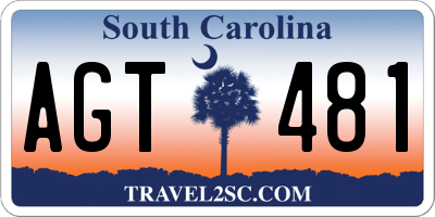 SC license plate AGT481